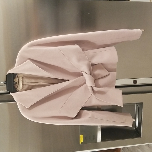 💕STELLA McCARTNEY💕 Wool Cashmere Short Wrap Coat ~ Blush Pink EU 42